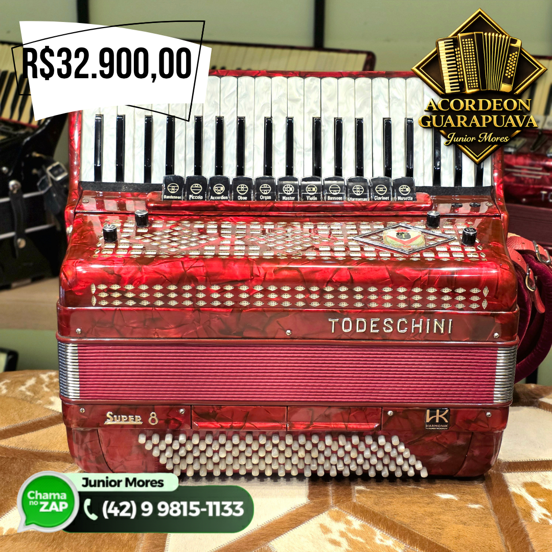 TODESCHINI SUPER 8 - SELO VERDE - COM CAPTAÇÃO - 120 BAIXOS - Image 2